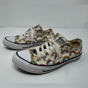 Converse All Stars Rainbow Trainers Sneakers Shoes Womens Sz 7, Mens sz 5, pride